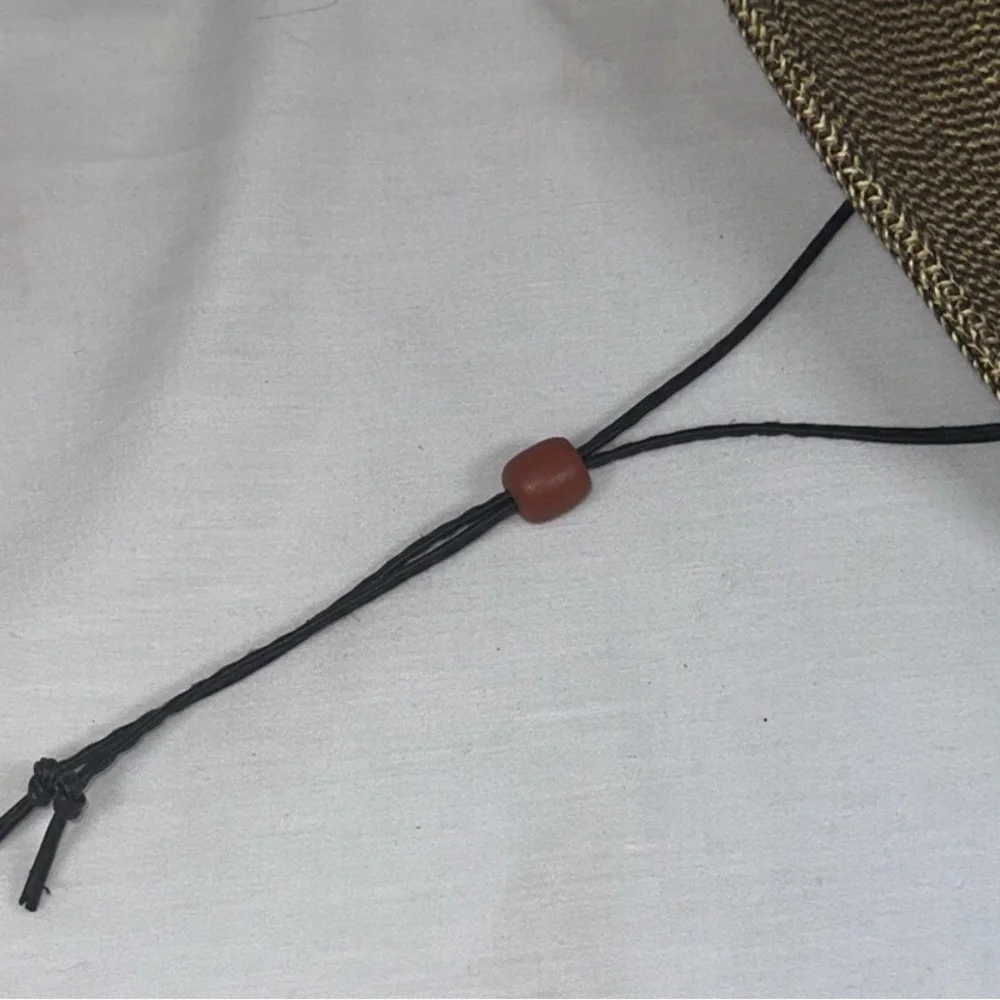Caribbean Joe Sun Hat w/Chin Strap-Natural Color-one size-Packable-4.5 Inch Brim - Picture 7 of 10
